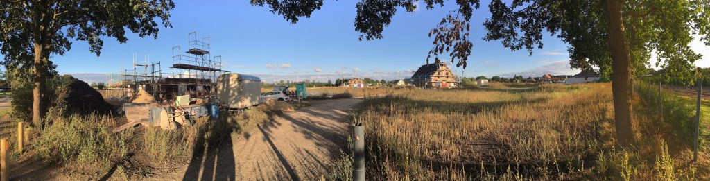 Das Grundstück und Baugebiet am 05.09.2016