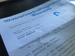 Antrag Wasseranschluss