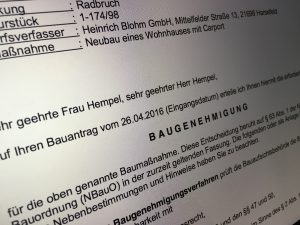 Die Baugenehmigung