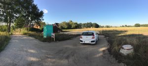 Das erste Mal auf dem Grundstück parken