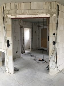 Elektrik Rohbau Wohnzimmer