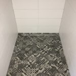 Die fertige Dusche
