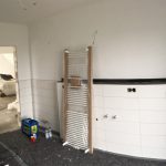 Das fertig gestrichene Badezimmer