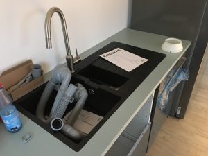 Due eingearbeitete Spüle