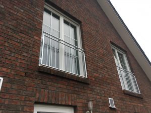 Die französischen Balkons auf der Nordseite