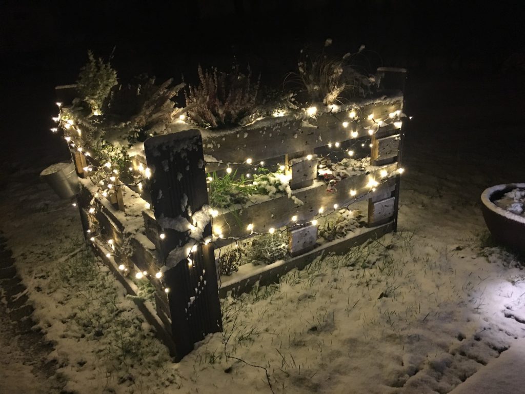 Hochbeet im Winter 2017
